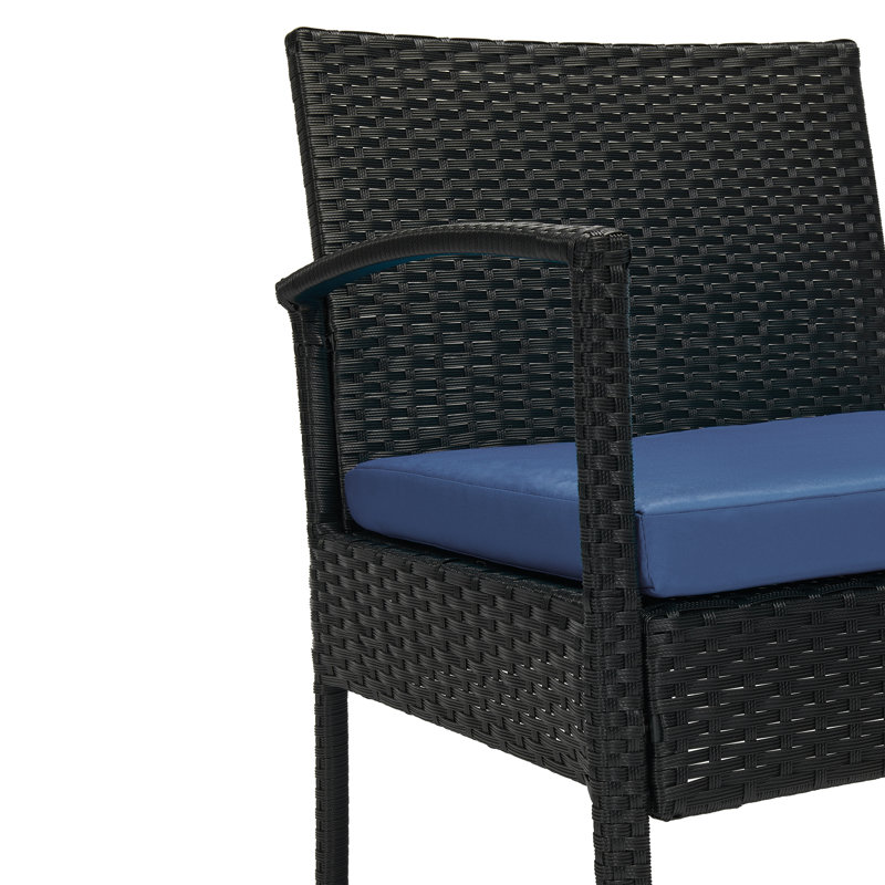 Lisette patio chair with cushion and ottoman sale